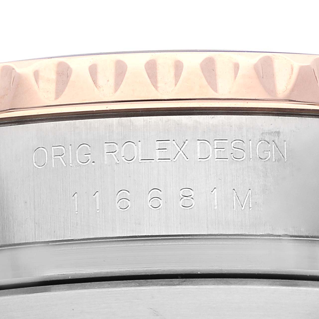 Rolex Yachtmaster II Rolesor EveRose Gold Steel Mens Watch 116681 Box Card