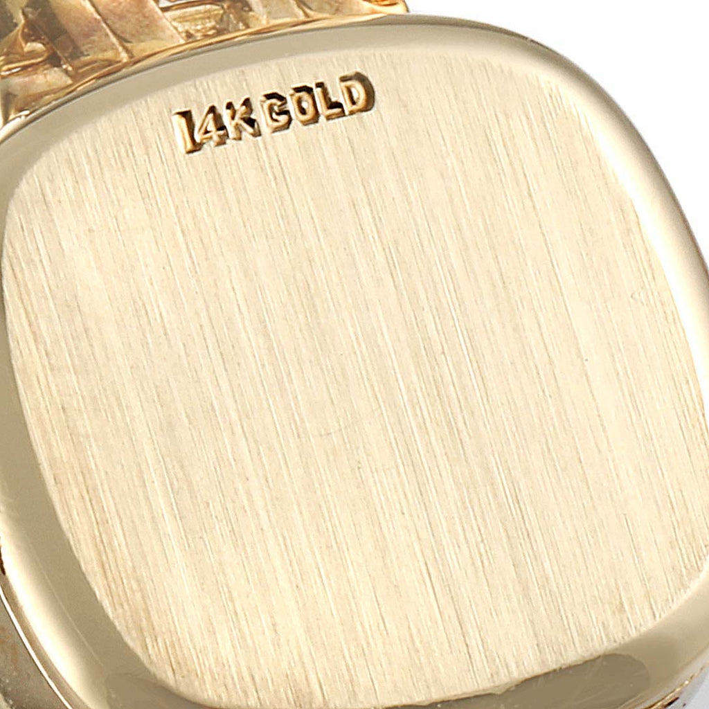 Rolex 14k Yellow Gold Diamond Bezel Vintage Cocktail Ladies Watch