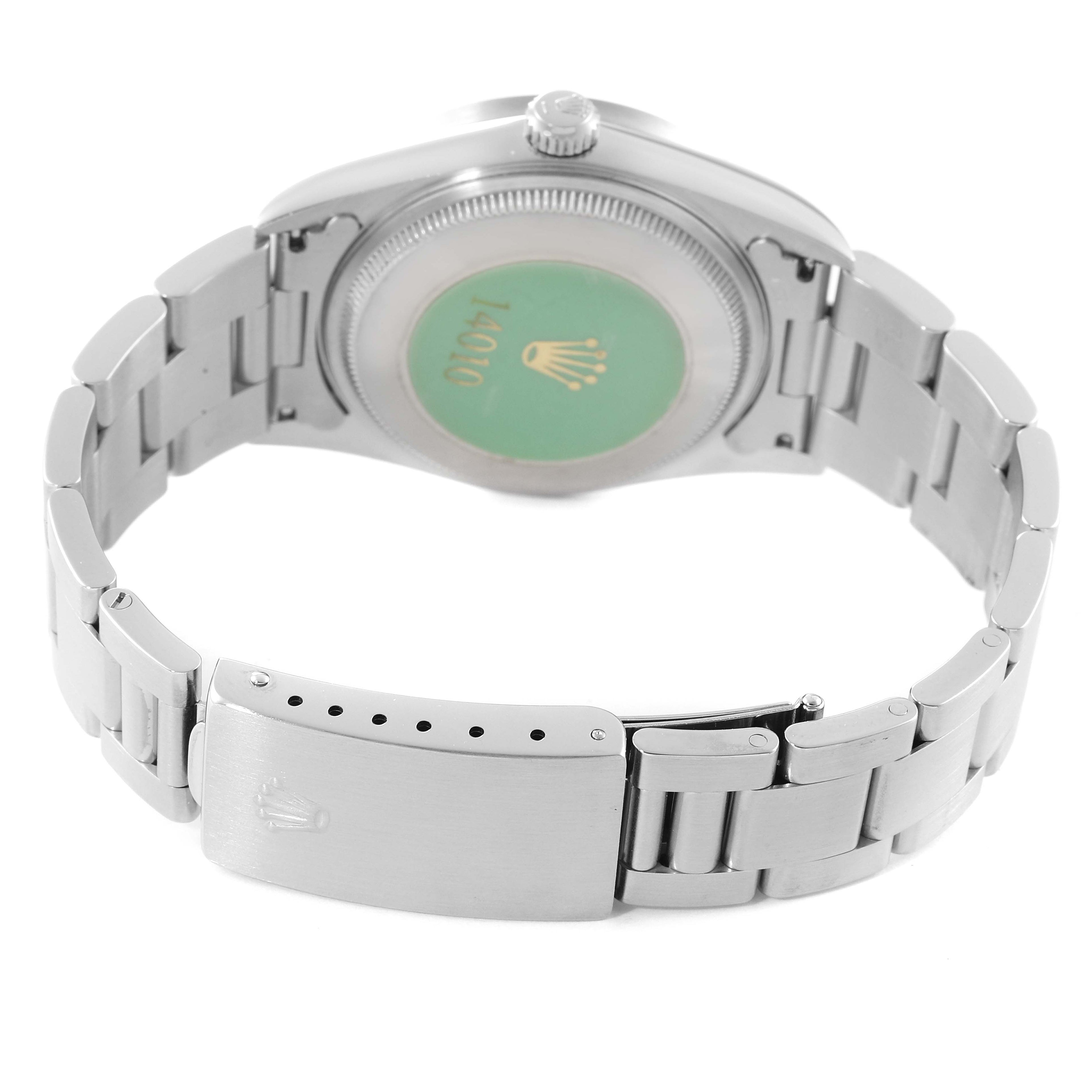 Rolex Air King 34 Black Dial Oyster Bracelet Steel Mens Watch 14010