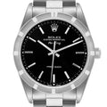 Rolex Air King 34 Black Dial Oyster Bracelet Steel Mens Watch 14010 Papers