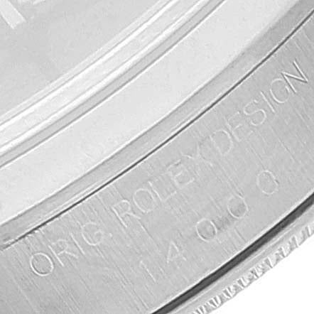 Rolex Air King 34 Salmon Baton Dial Domed Bezel Steel Mens Watch 14000