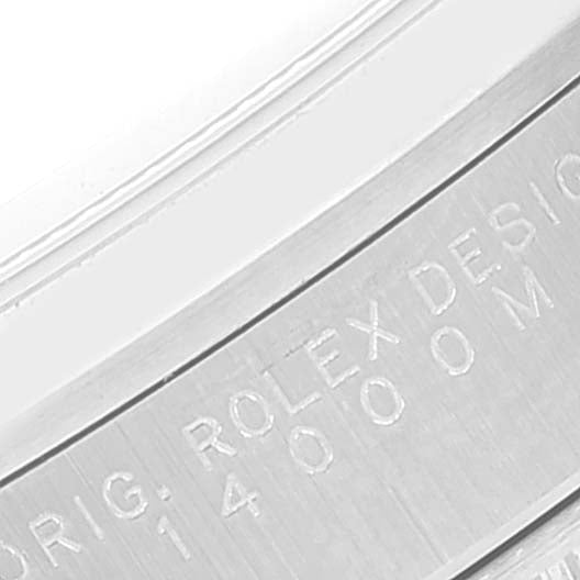 Rolex Air King 34 Salmon Baton Dial Domed Bezel Steel Watch 14000