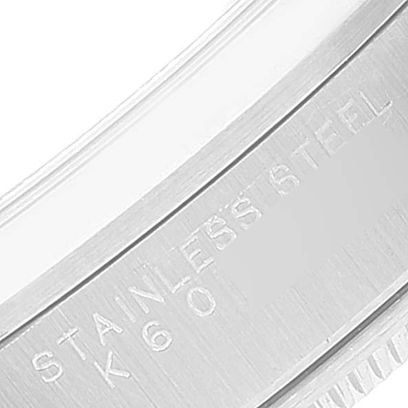 Rolex Air King 34 Salmon Baton Dial Domed Bezel Steel Watch 14000