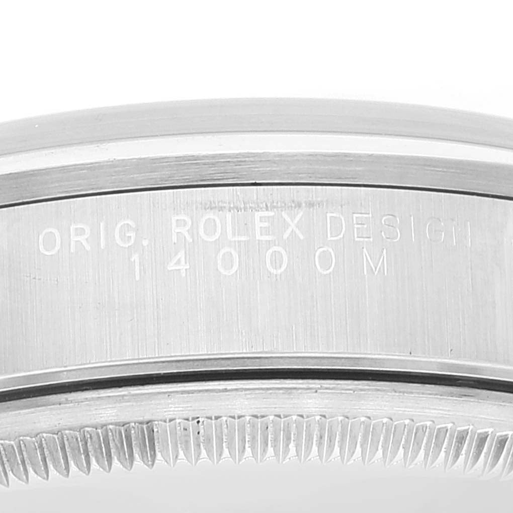 Rolex Air King 34 Salmon Baton Dial Domed Bezel Steel Watch 14000 Box Card