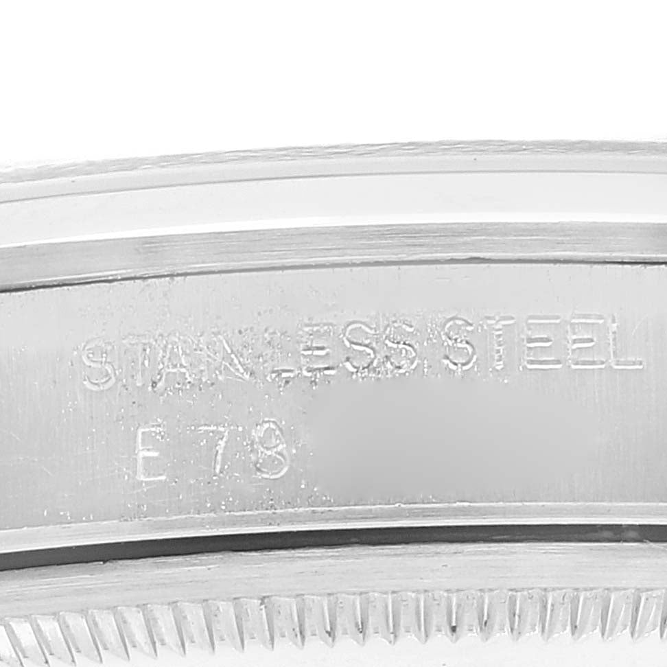 Rolex Air King 34 Salmon Baton Dial Domed Bezel Steel Watch 14000 Box Papers