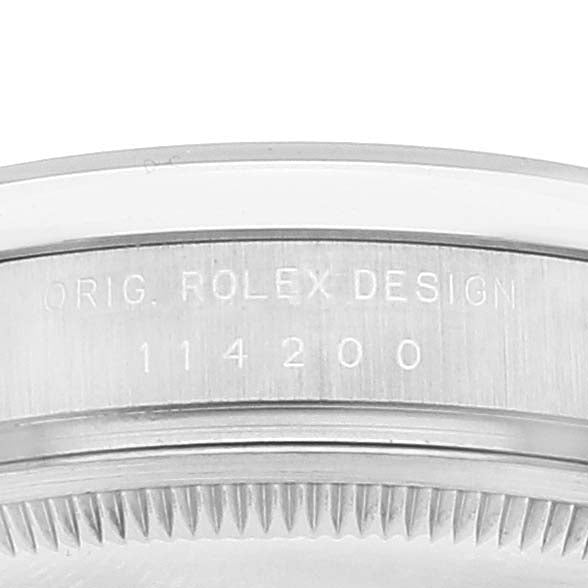 Rolex Air King 34 Salmon Dial Smooth Bezel Unisex Watch 114200 Box Card
