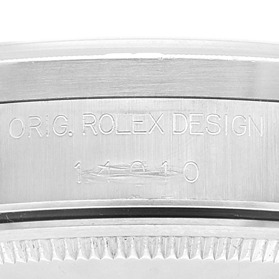 Rolex Air King 34 Salmon Dial Steel Mens Watch 14010 Box Papers