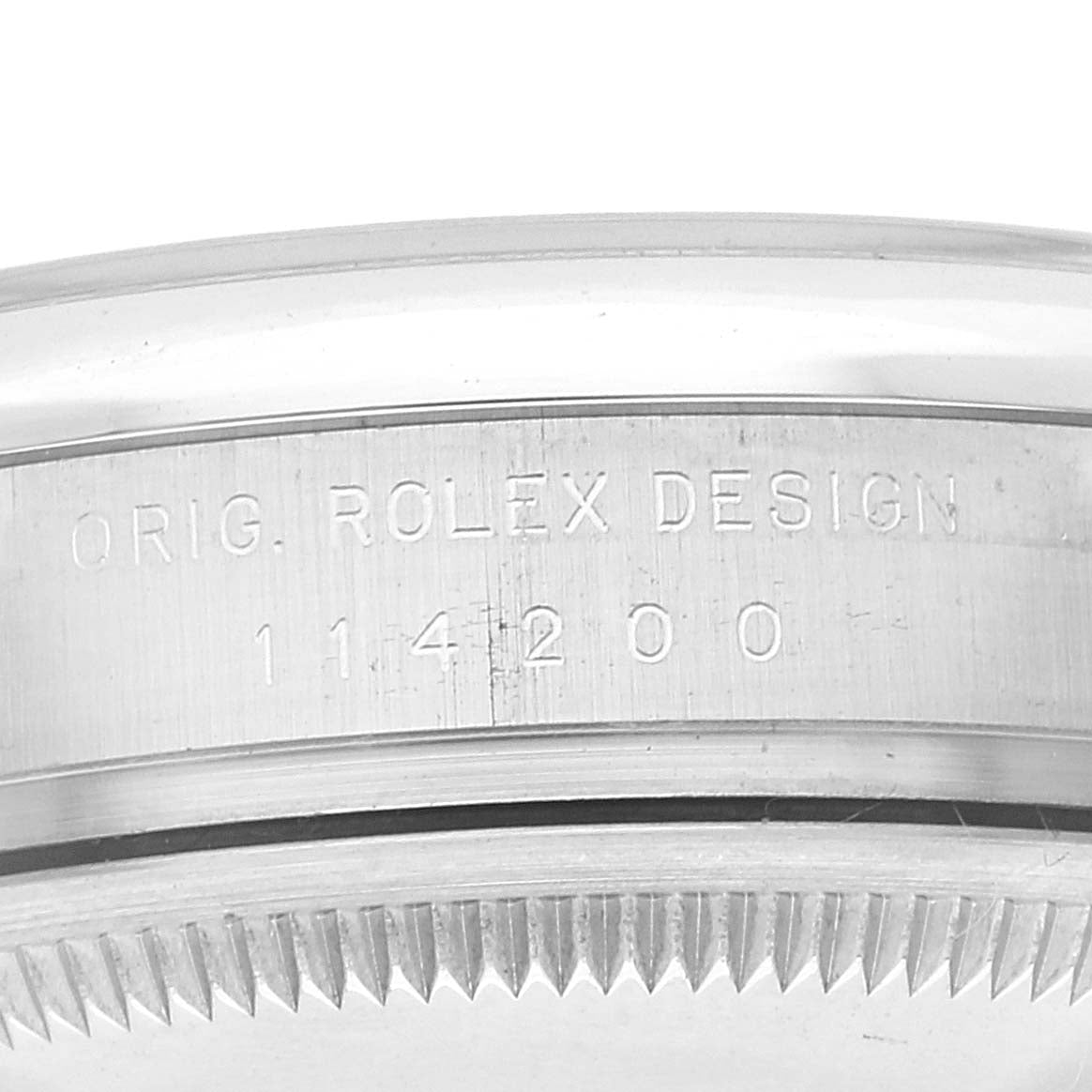 Rolex Air King 34 White Roman Dial Steel Mens Watch 114200 Box Card