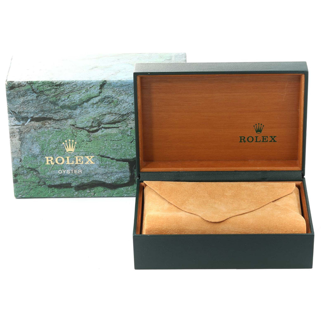 Rolex Air King 34mm Blue Dial Domed Bezel Steel Mens Watch 14000