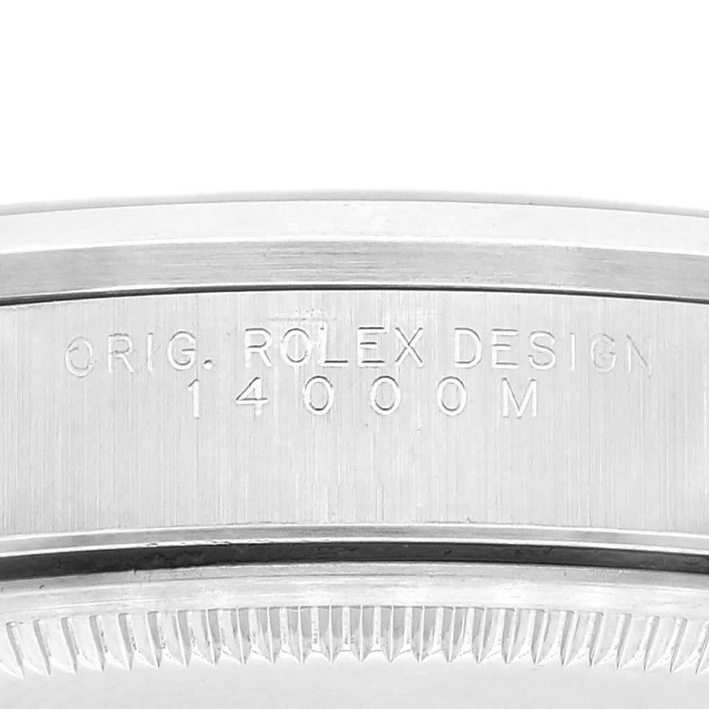 Rolex Air King 34mm Blue Dial Domed Bezel Steel Mens Watch 14000