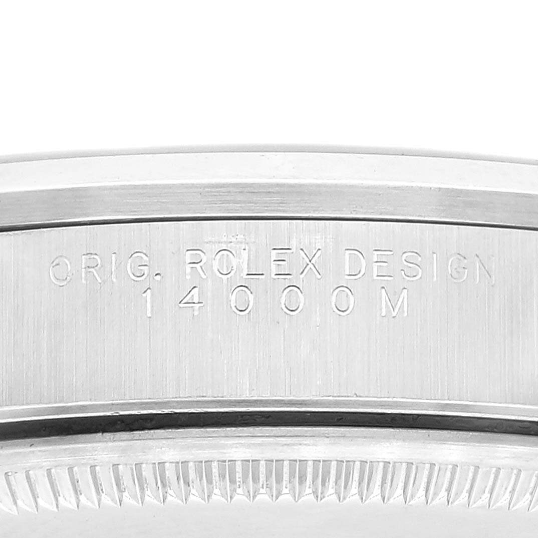 Rolex Air King 34mm Blue Dial Domed Bezel Steel Mens Watch 14000