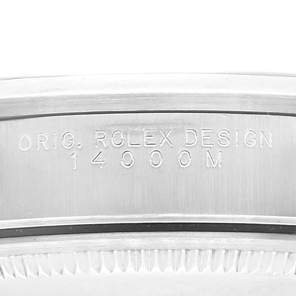 Rolex Air King 34mm Blue Dial Domed Bezel Steel Mens Watch 14000 Box Papers