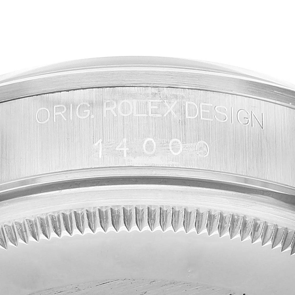 Rolex Air King 34mm Blue Dial Domed Bezel Steel Mens Watch 14000 Papers