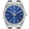 Rolex Air King 34mm Blue Dial Oyster Bracelet Mens Watch 14010