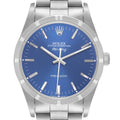 Rolex Air King 34mm Blue Dial Oyster Bracelet Mens Watch 14010 Box Papers