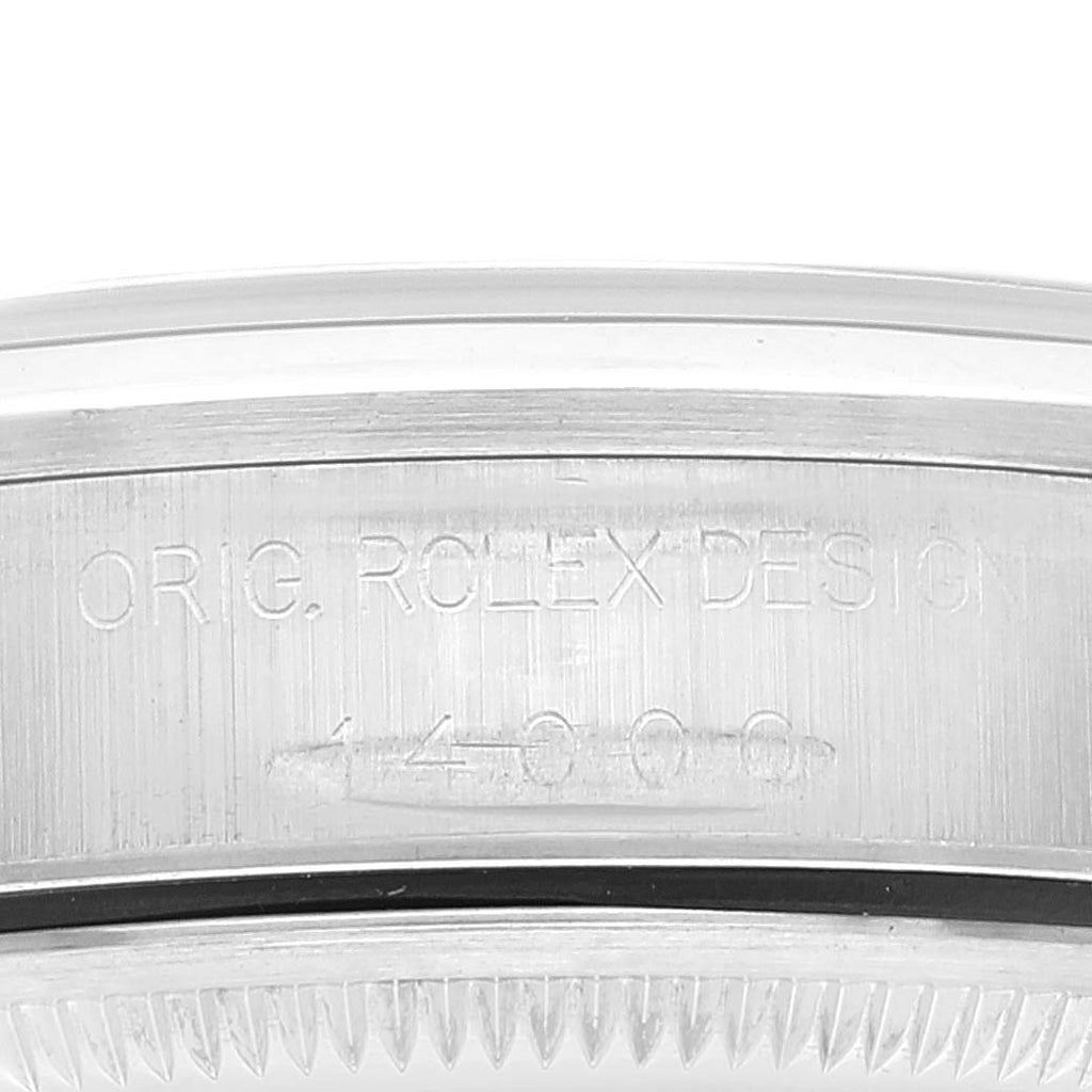 Rolex Air King 34mm Blue Dial Steel Mens Watch 14000 Box Papers