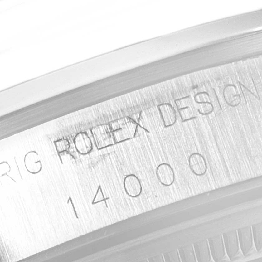 Rolex Air King 34mm Blue Dial Steel Mens Watch 14000