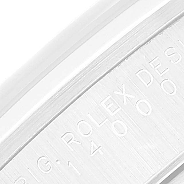 Rolex Air King 34mm Salmon Dial Domed Bezel Steel Mens Watch 14000