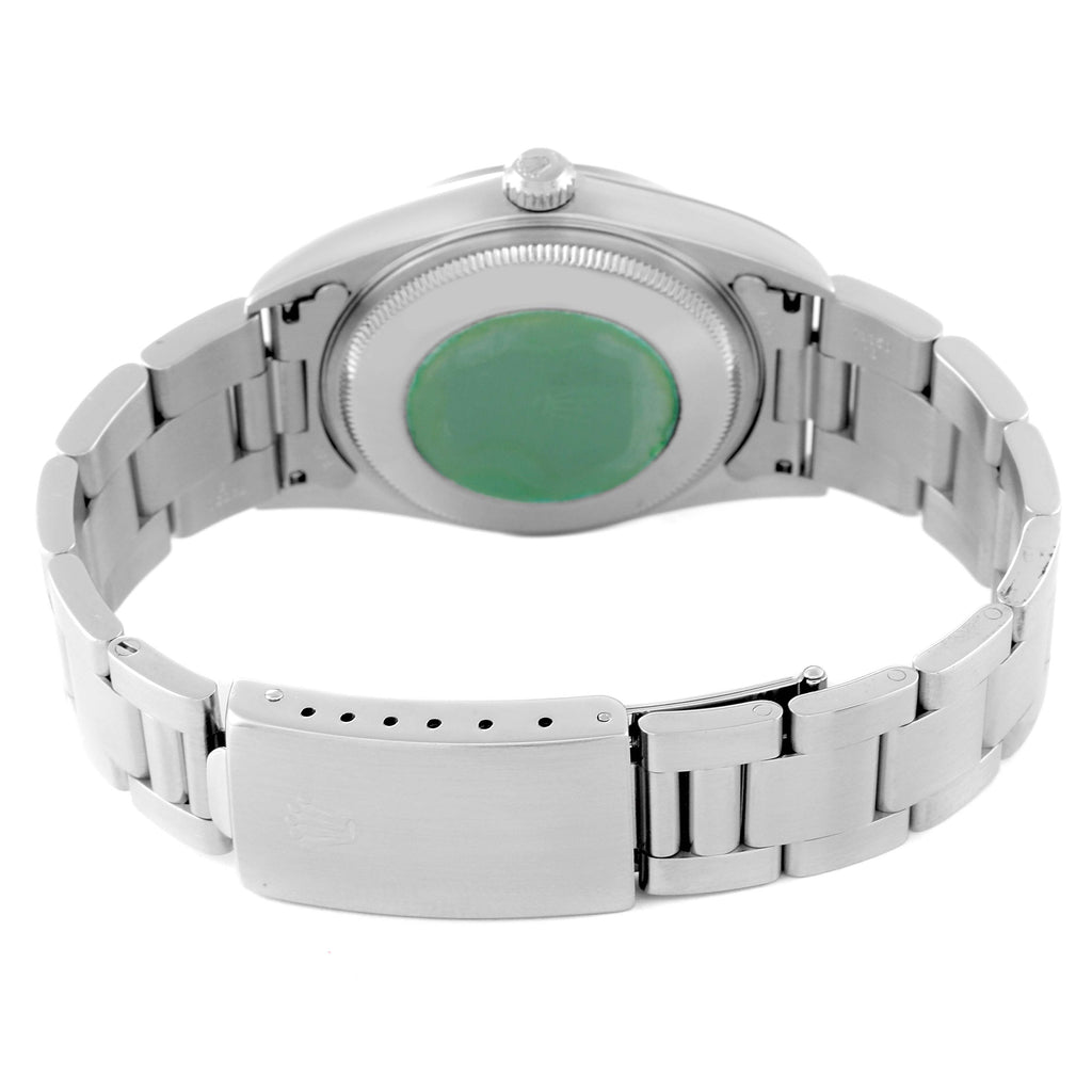 Rolex Air King 34mm Salmon Dial Domed Bezel Steel Mens Watch 14000