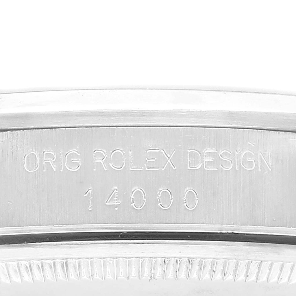 Rolex Air King 34mm Salmon Dial Domed Bezel Steel Mens Watch 14000 Papers