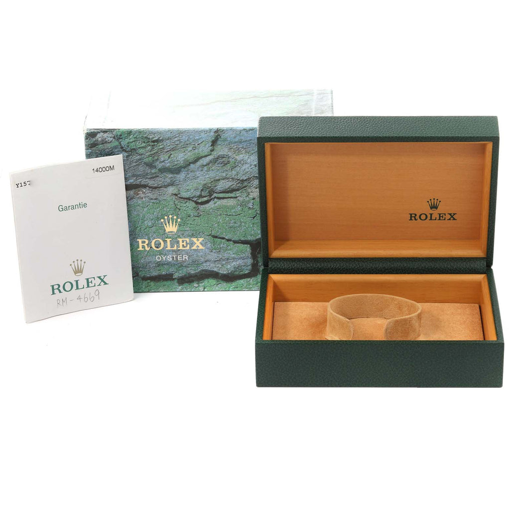 Rolex Air King 34mm Steel Black Dial Domed Bezel Mens Watch 14000 Box Papers