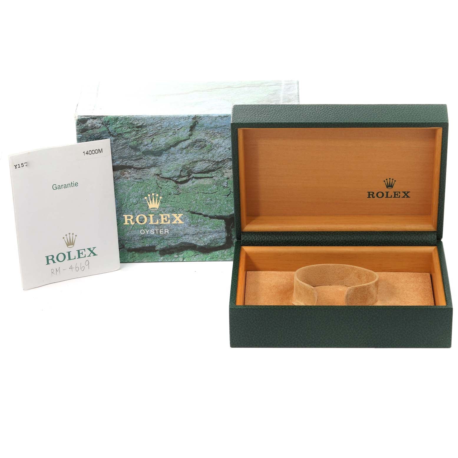 Rolex Air King 34mm Steel Black Dial Domed Bezel Mens Watch 14000 Box Papers