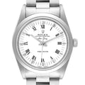 Rolex Air King 34mm White Dial Domed Bezel Mens Watch 14000 Box Papers