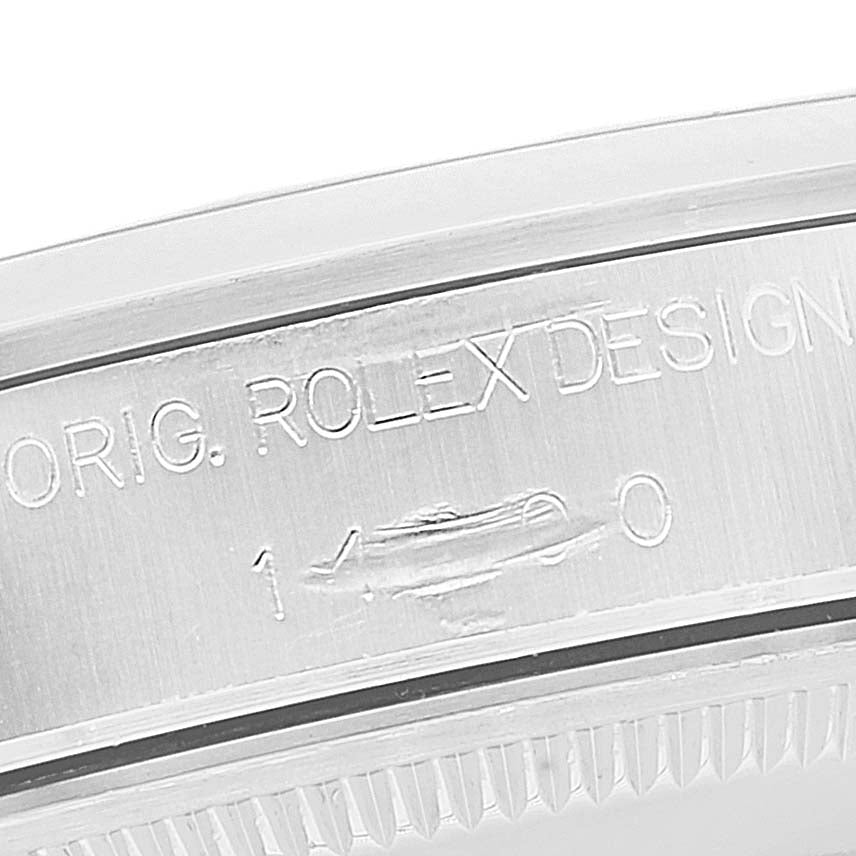 Rolex Air King 34mm White Dial Domed Bezel Mens Watch 14000 Box Papers