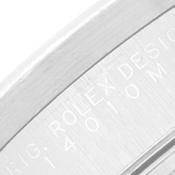 Rolex Air King 34mm White Roman Dial Steel Mens Watch 14010 Box Tag