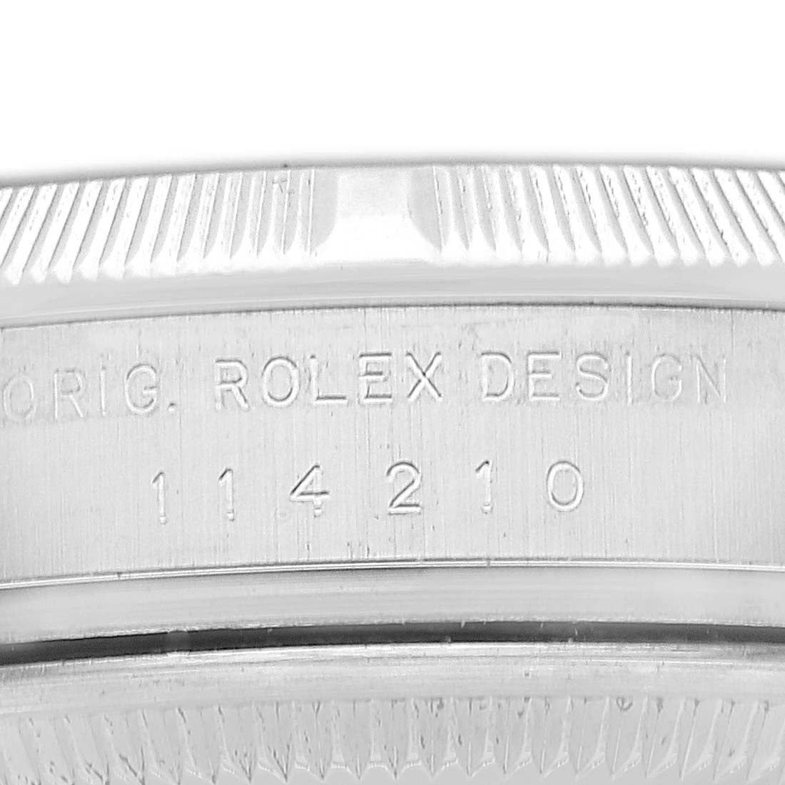 Rolex Air King Blue Concentric Dial Steel Mens Watch 114210 Box Card