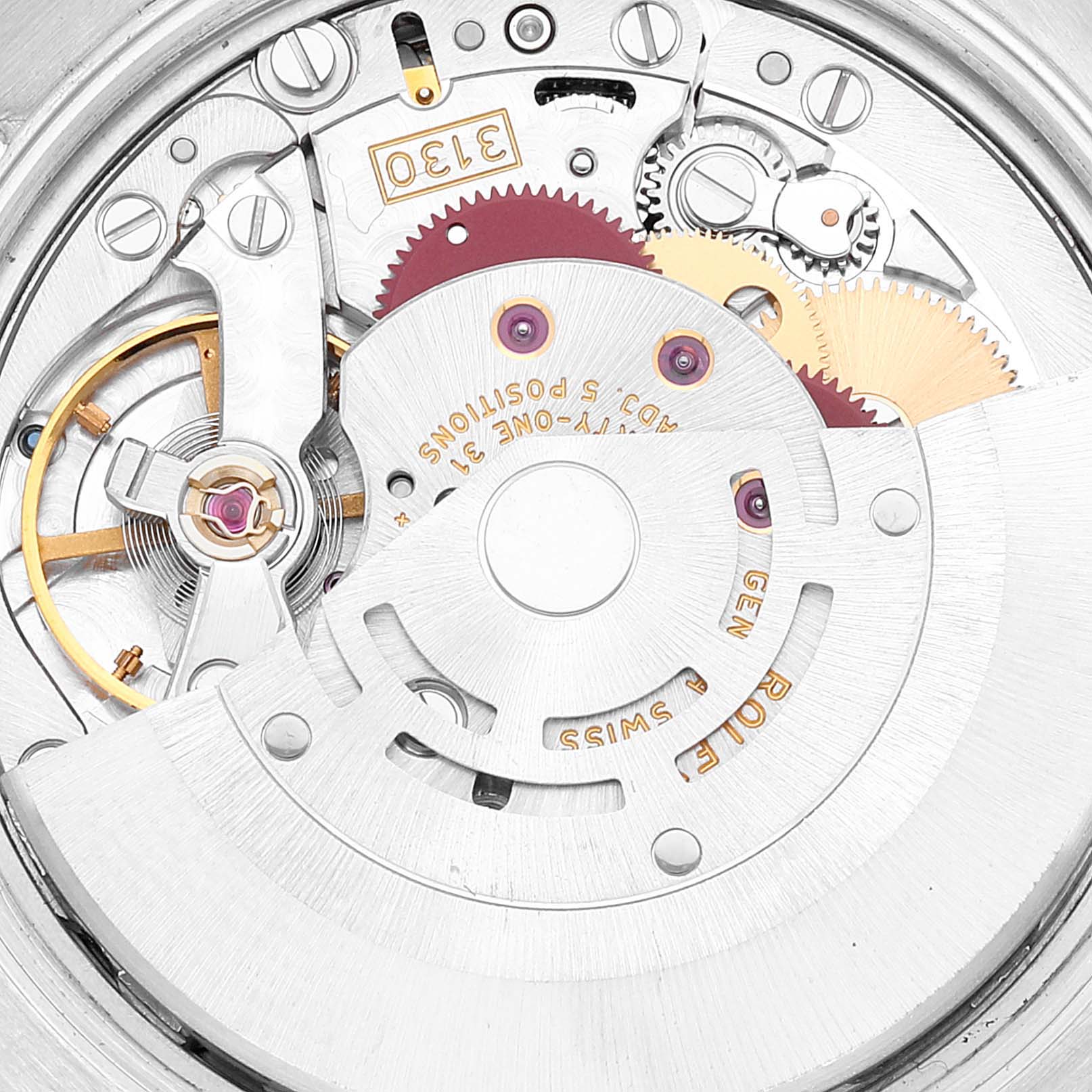 Rolex Air King Concentric Silver Orange Dial Mens Watch 114200