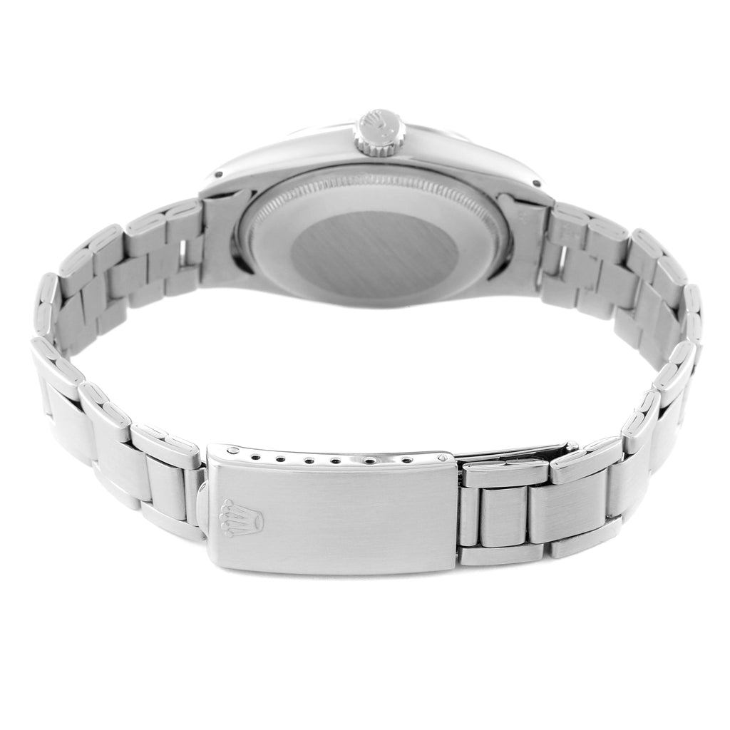 Rolex Air King Date Stainless Steel Silver Linen Dial Vintage Mens Watch 5700