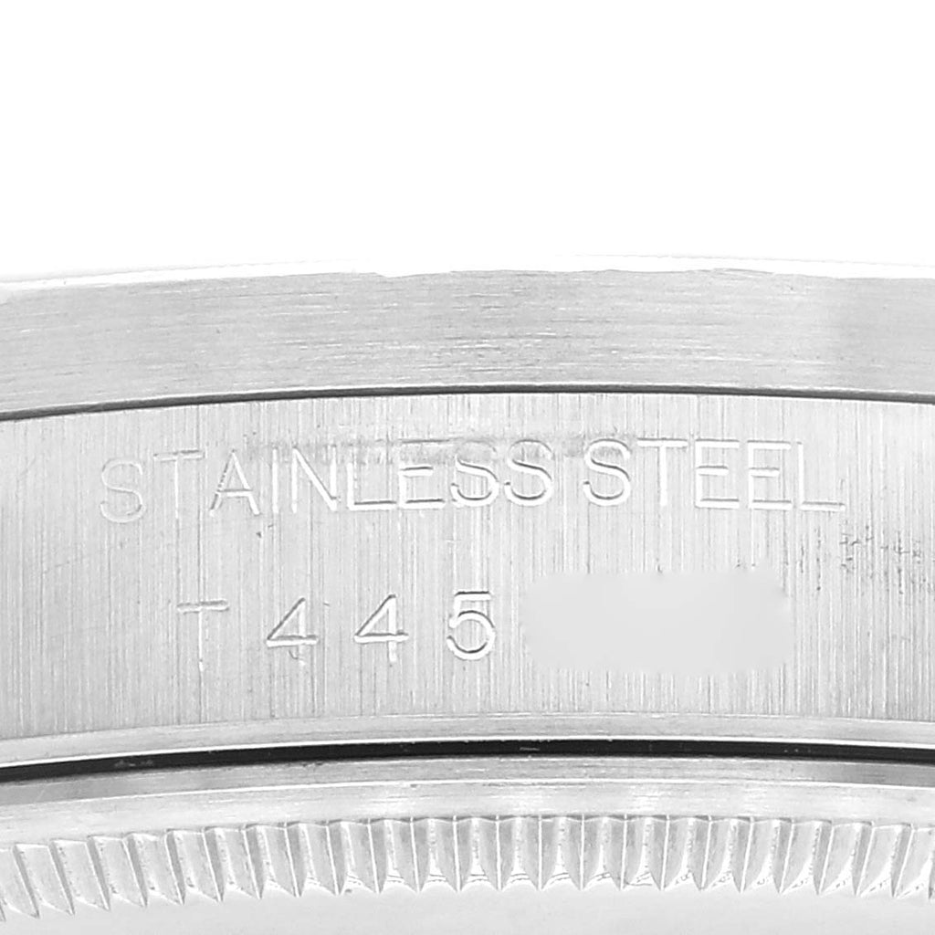 Rolex Air King Silver Dial 34mm Engine Turned Bezel Steel Mens Watch 14010