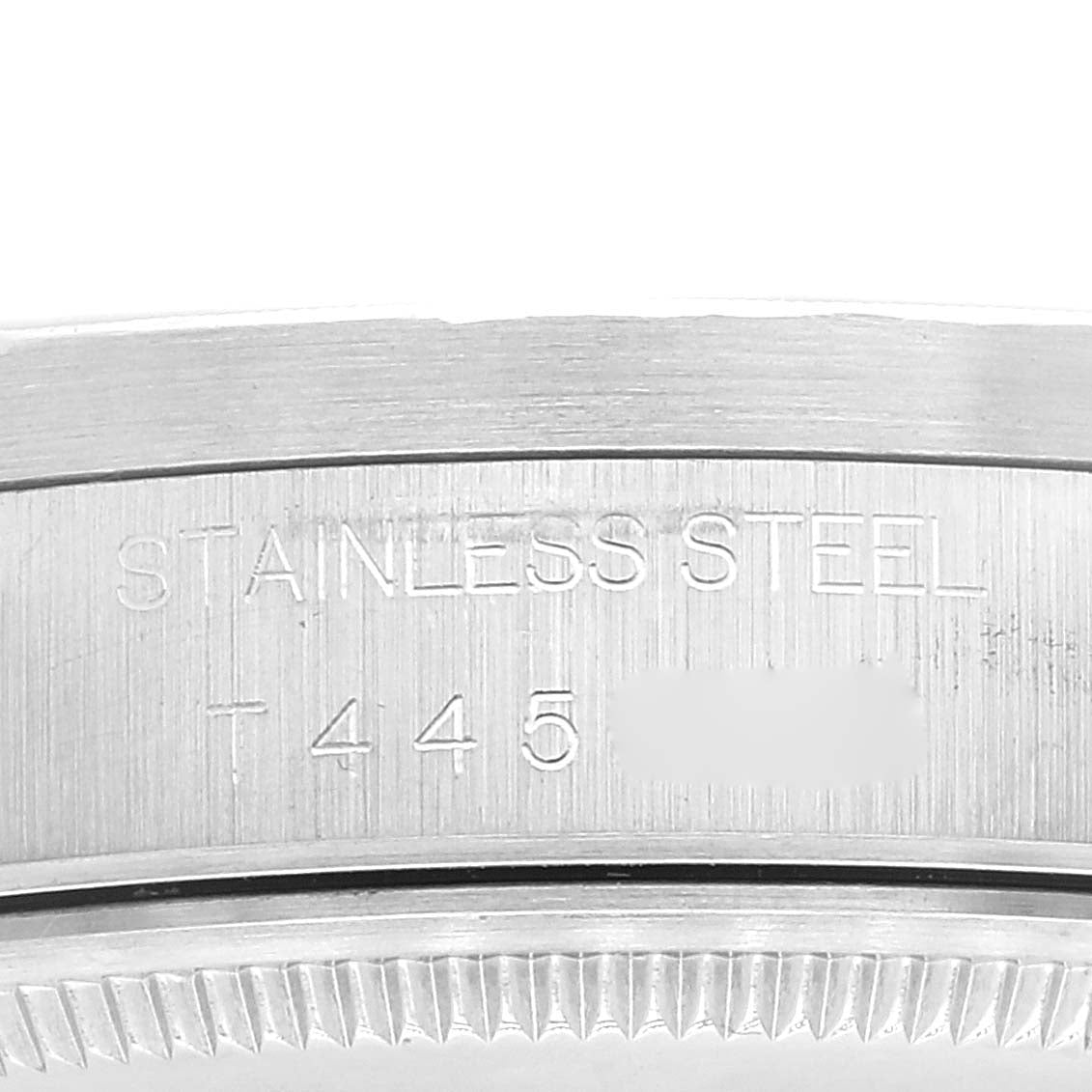 Rolex Air King Silver Dial 34mm Engine Turned Bezel Steel Mens Watch 14010