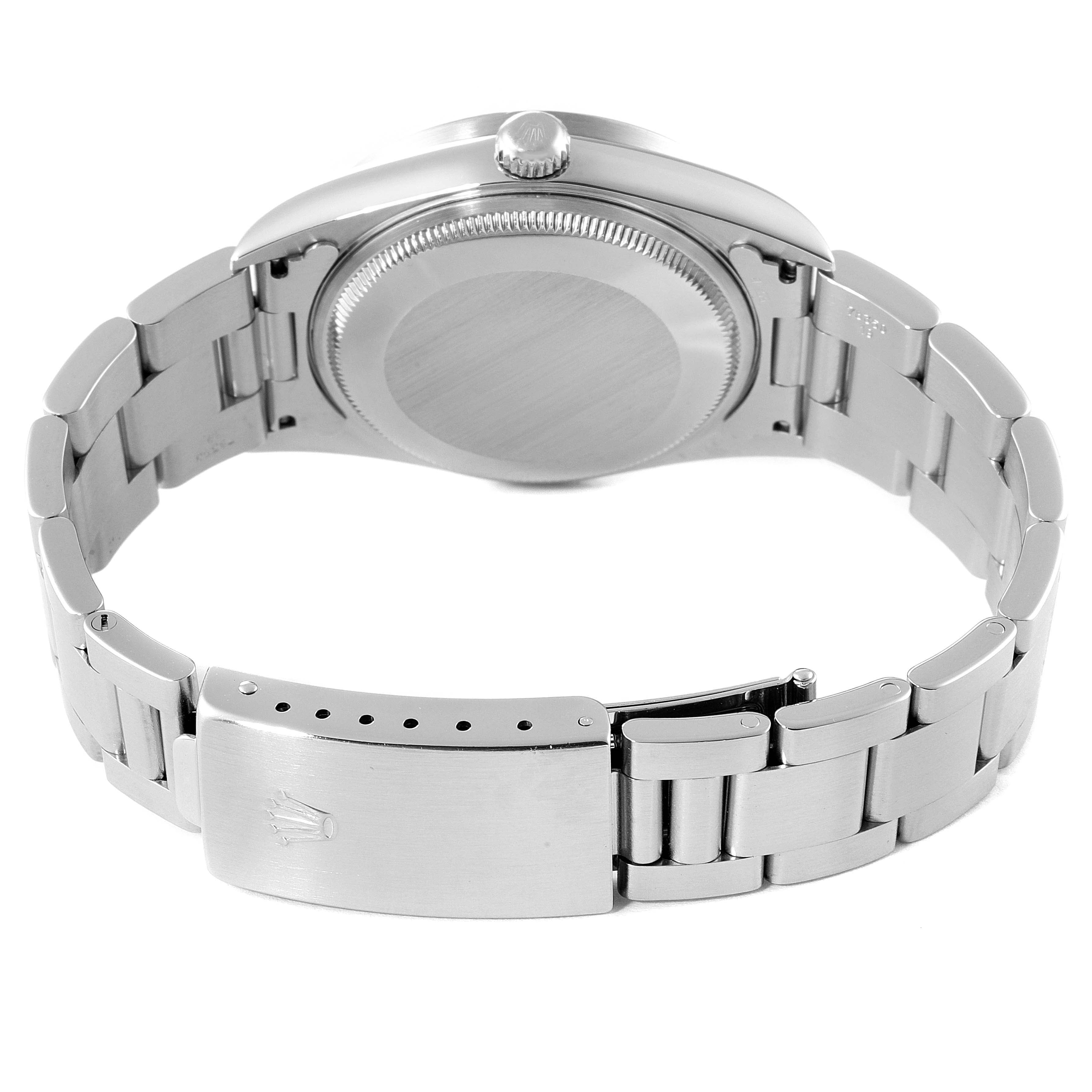 Rolex Air King Silver Dial 34mm Oyster Bracelet Steel Mens Watch 14010