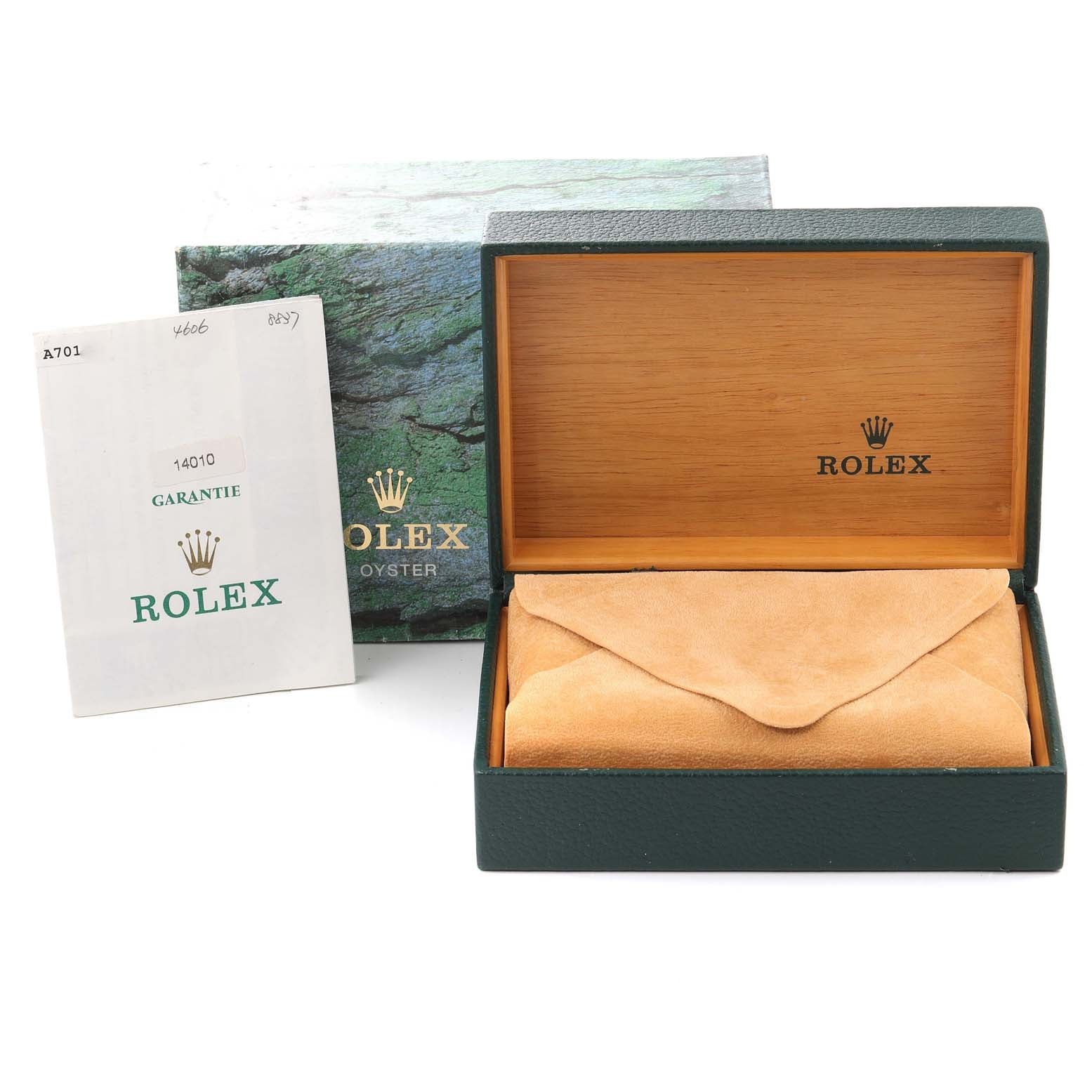 Rolex Air King Silver Dial 34mm Oyster Bracelet Steel Watch 14010 Box Papers