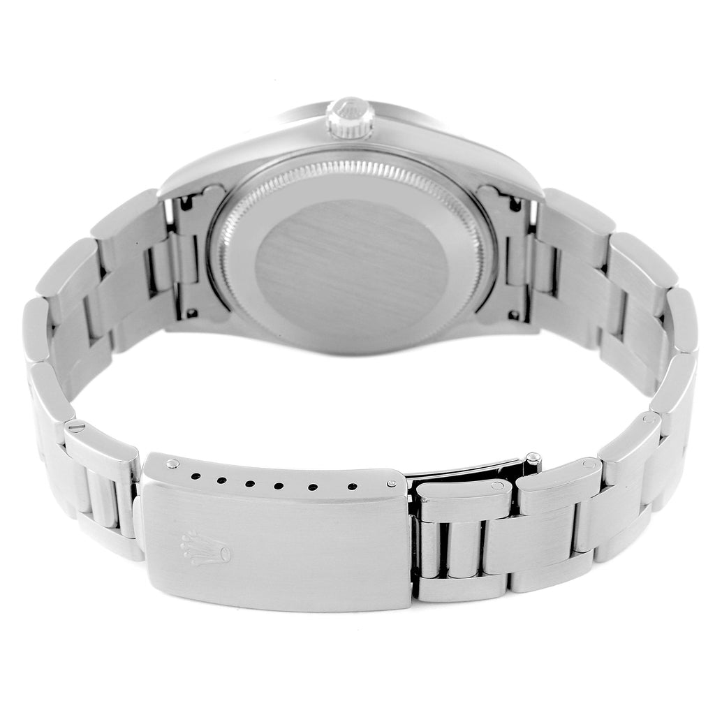 Rolex Air King Silver Dial 34mm Steel Mens Watch 14010 Box Papers