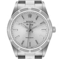 Rolex Air King Silver Dial 34mm Steel Mens Watch 14010 Papers