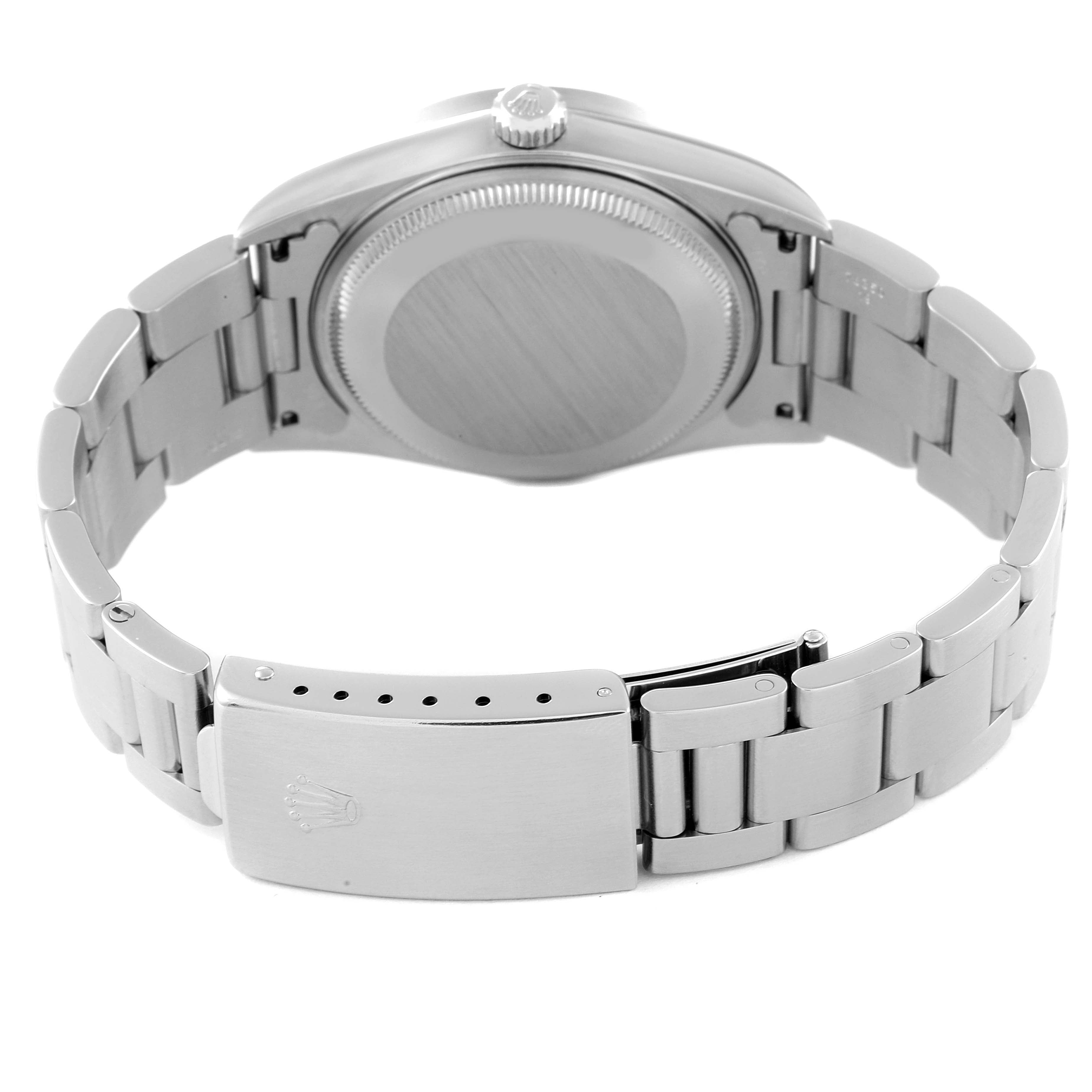 Rolex Air King Silver Dial 34mm Steel Mens Watch 14010 Papers