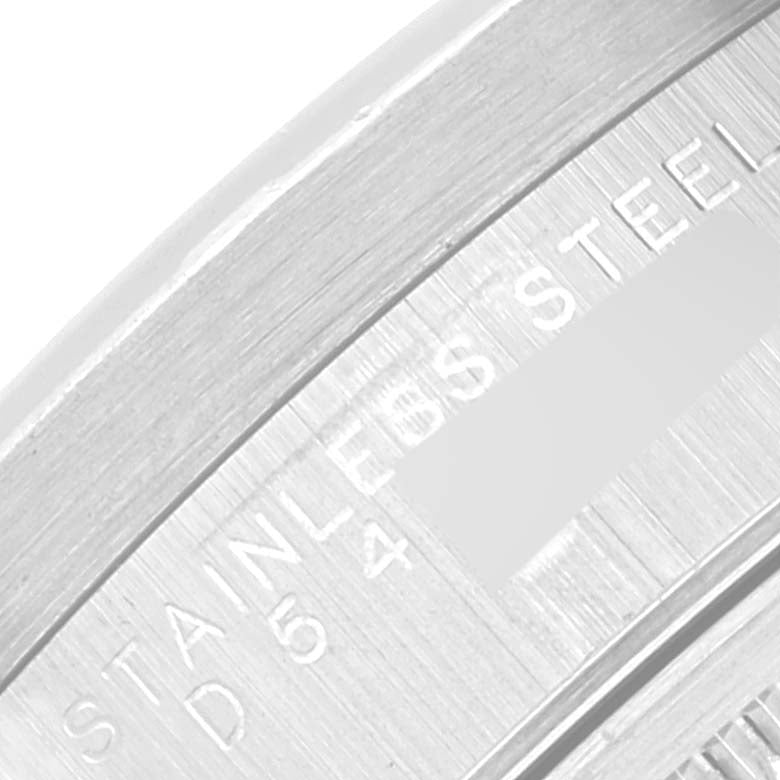 Rolex Air King Silver Dial Engine Turned Bezel Steel Mens Watch 14010