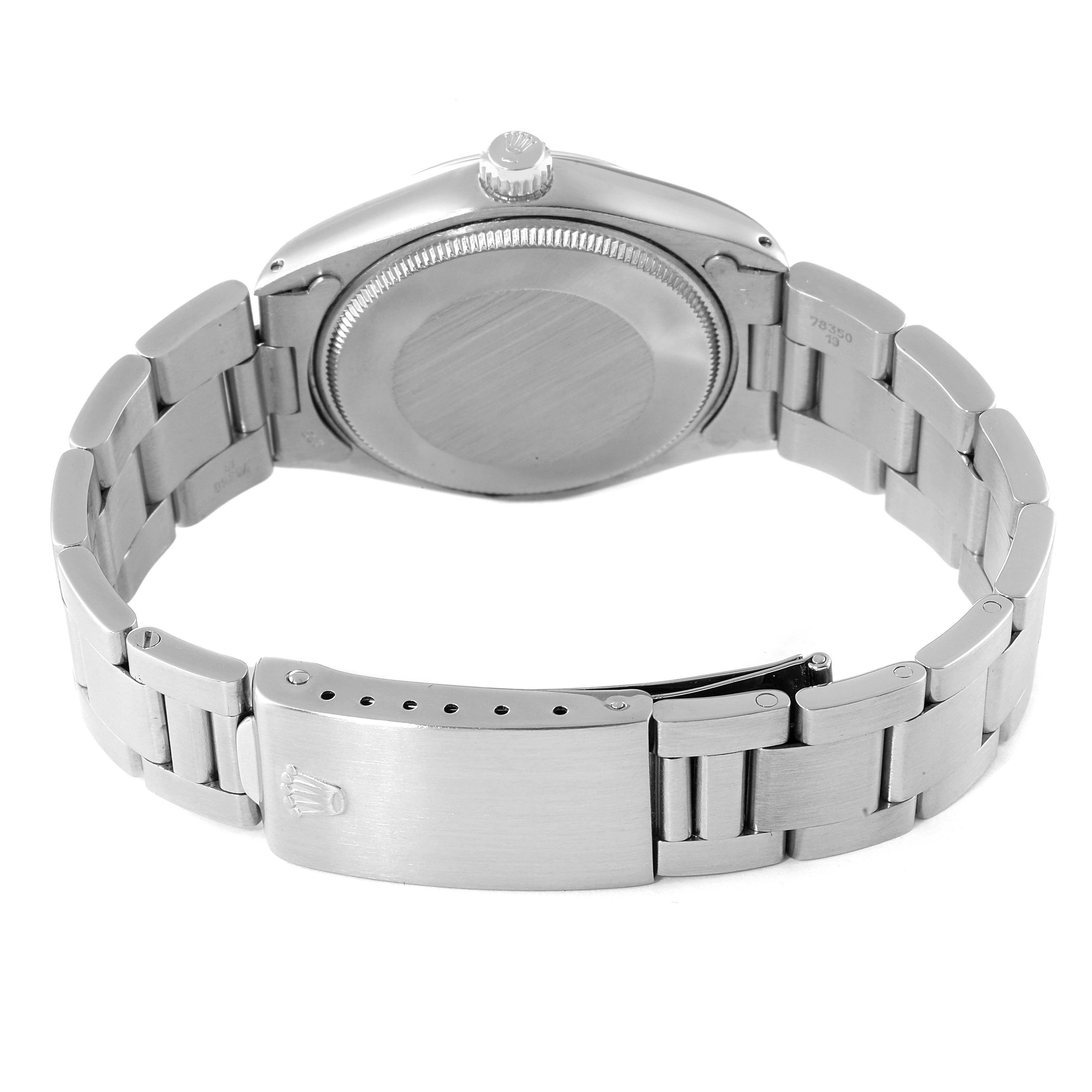 Rolex Air King Vintage Stainless Steel Silver Dial Mens Watch 5500