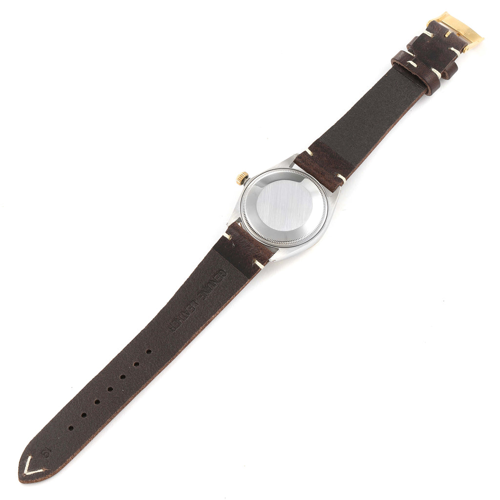 Rolex Air King Vintage Steel Yellow Gold Champagne Dial Mens Watch 5500