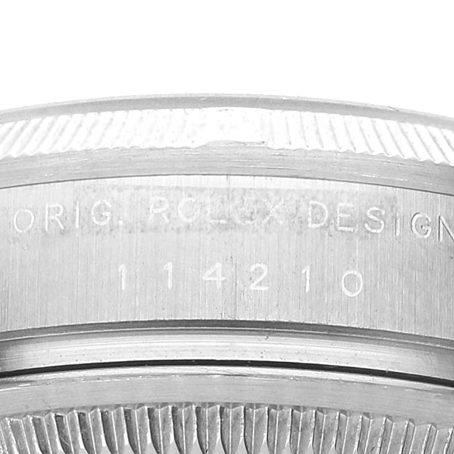 Rolex Air King White Arabic Dial Steel Mens Watch 114210 Box Card