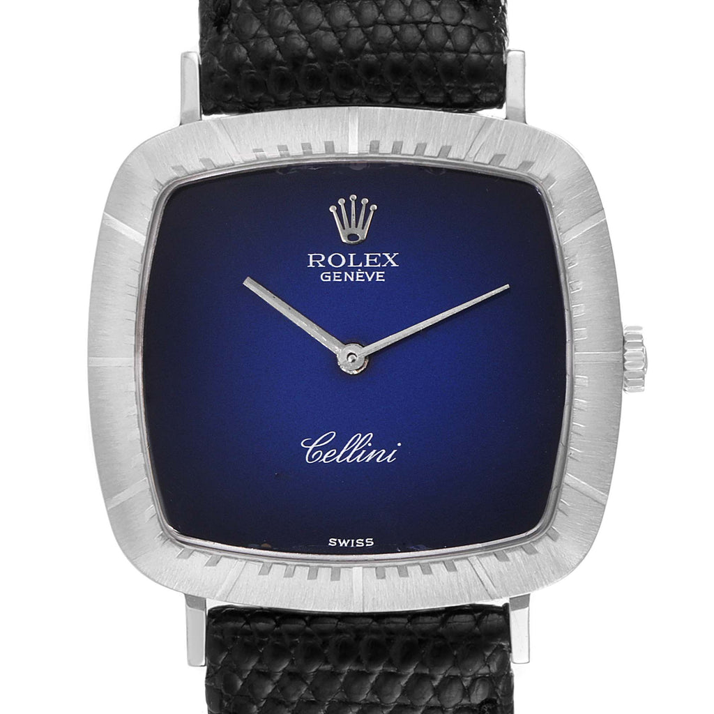 Rolex Cellini 18k White Gold Vignette Dial Ladies Vintage Watch 4084