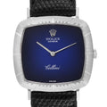 Rolex Cellini 18k White Gold Vignette Dial Ladies Vintage Watch 4084