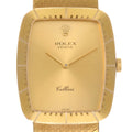 Rolex Cellini 18k Yellow Gold Champagne Dial Mens Vintage Watch 4322