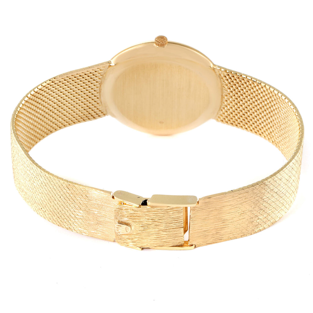 Rolex Cellini 18k Yellow Gold Champagne Tiffany Dial Vintage Mens Watch