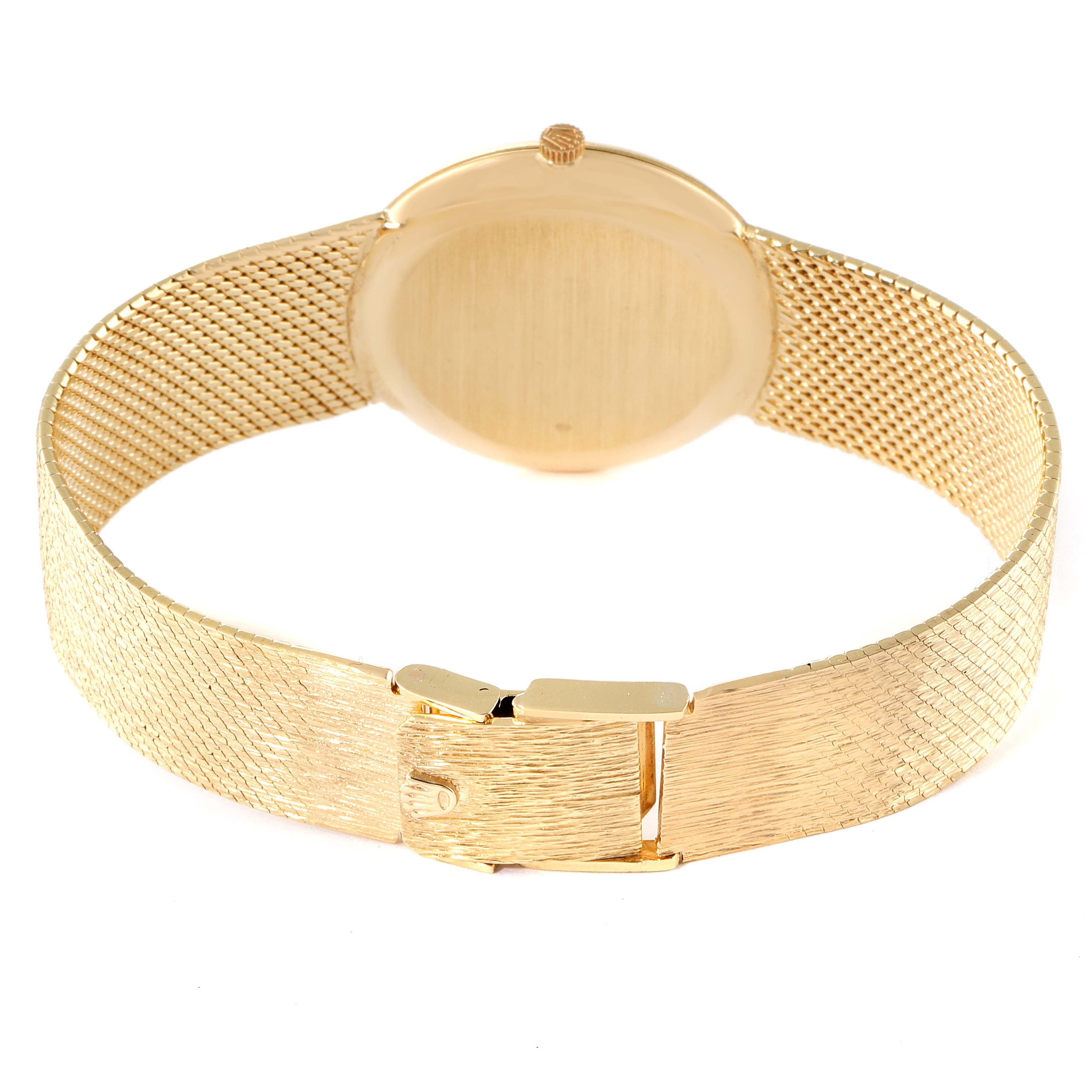 Rolex Cellini 18k Yellow Gold Champagne Tiffany Dial Vintage Mens Watch