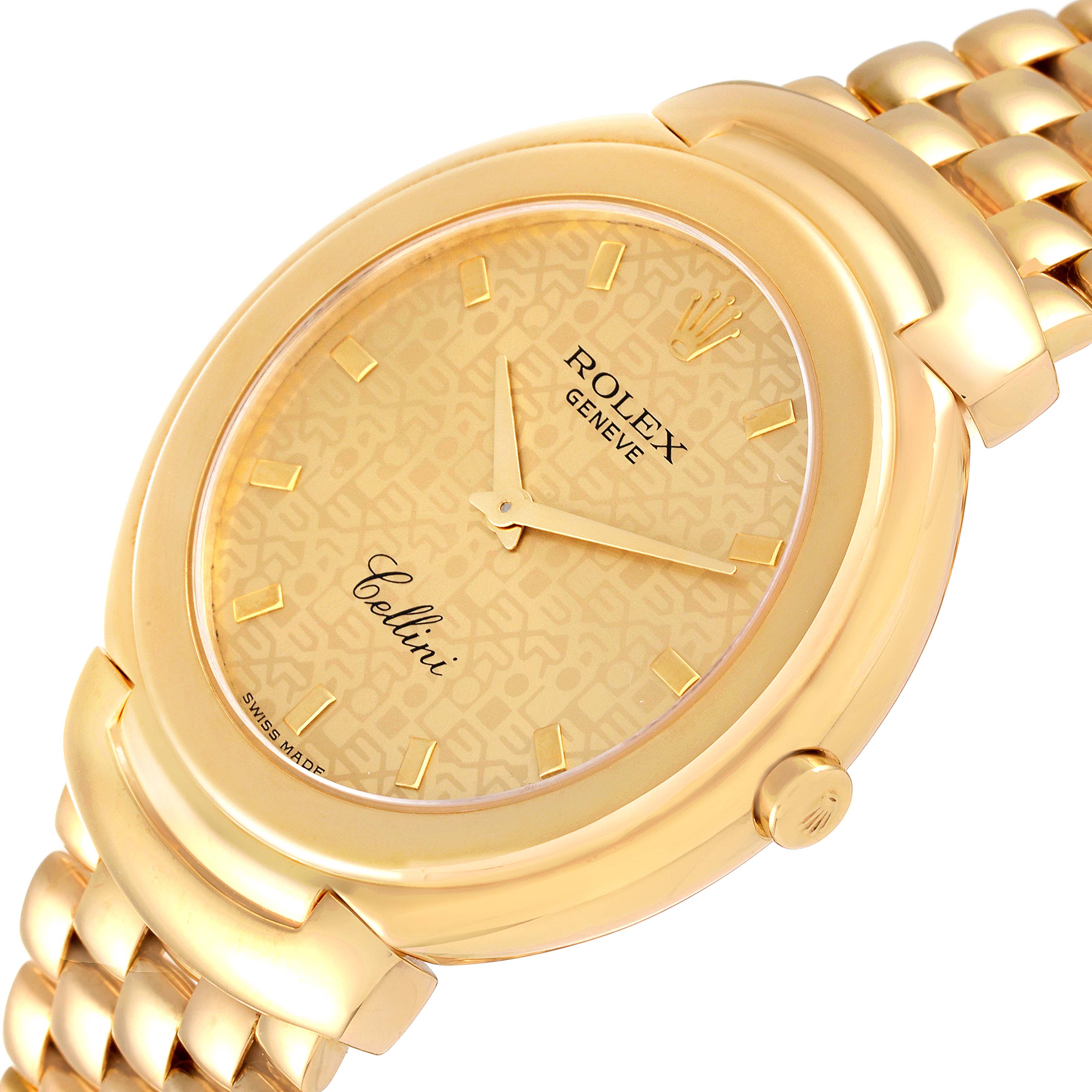 Rolex Cellini 18k Yellow Gold Jubilee Anniversary Dial Mens Watch 6623