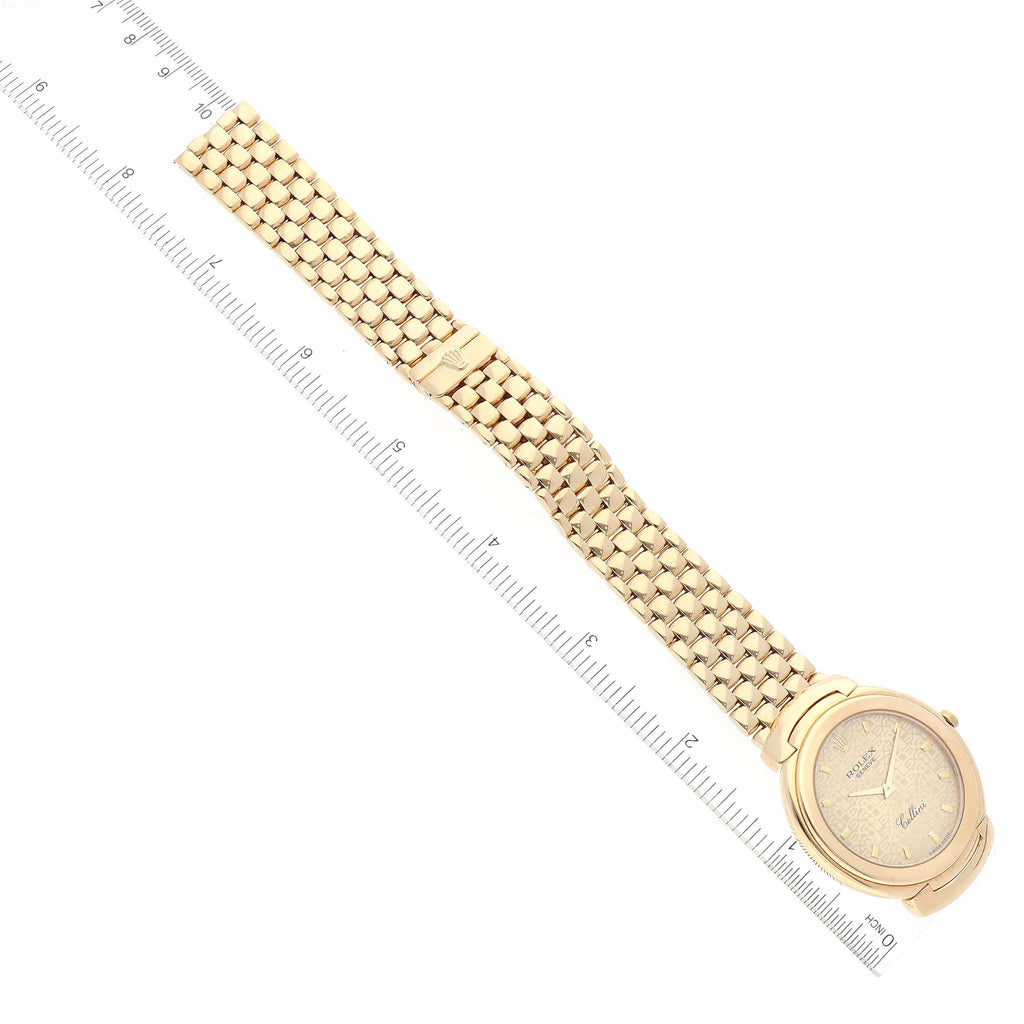 Rolex Cellini 18k Yellow Gold Jubilee Anniversary Dial Mens Watch 6623